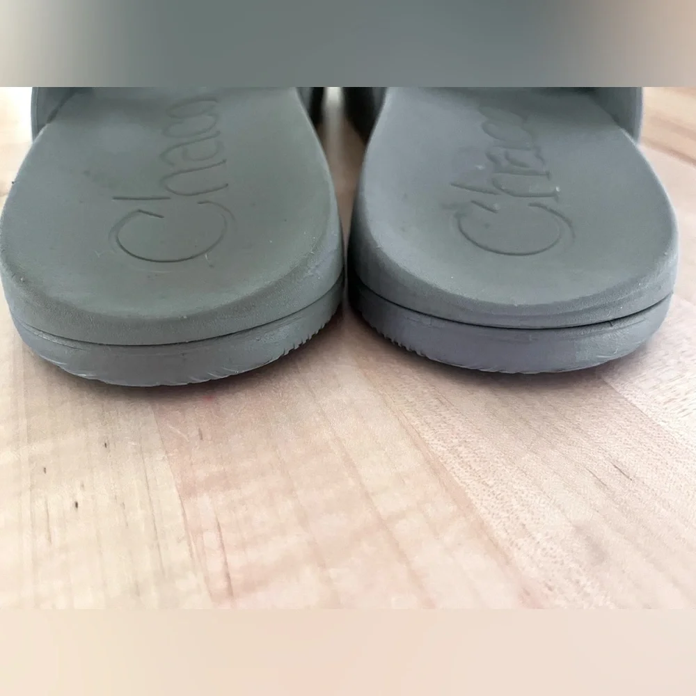 Chaco Chillos Gray Slide Sandal, Sz 10